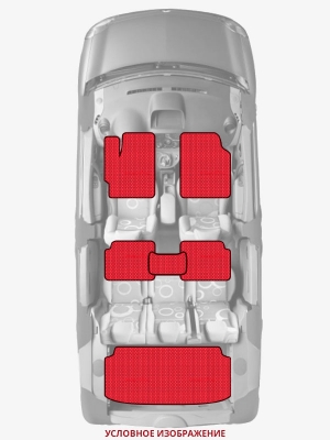 ЭВА коврики «Queen Lux» комплект для Honda CR-V (RD4, RD5, RD6, RD7)